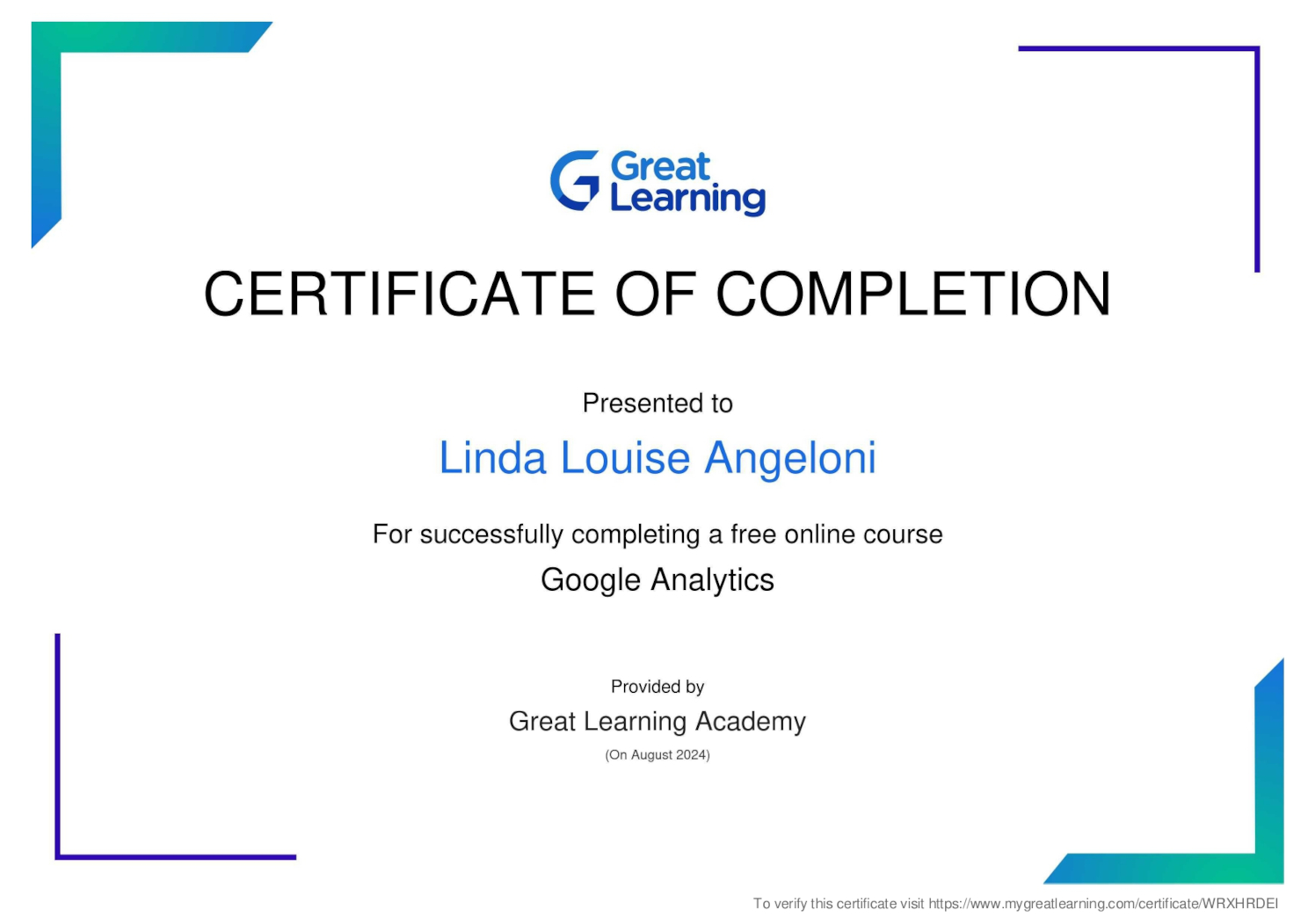 Google Analytics Certificate