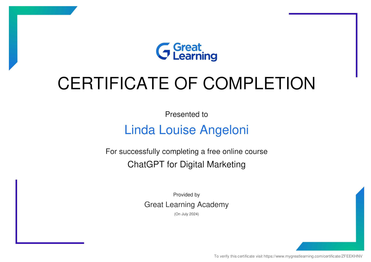 ChatGPT Certificate