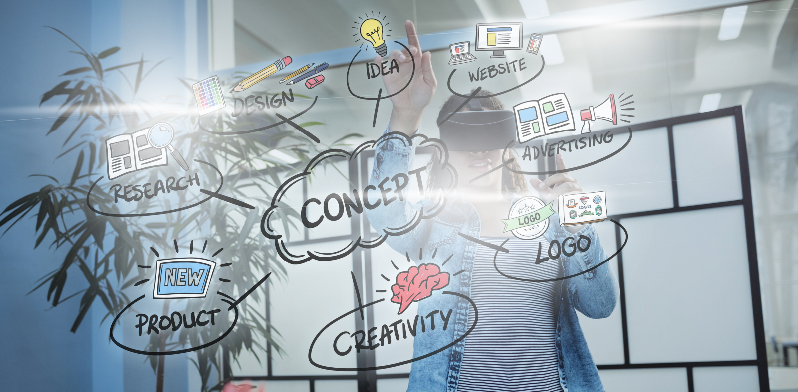 Abstract image representing innovative digital design concepts.